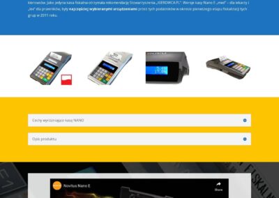 Zrzut ekranu strony produktowej sprzedazkasfiskalnych.com.pl
